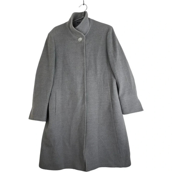 Cinzia Rocca Wool Swing Long Coat - Picture 1 of 16